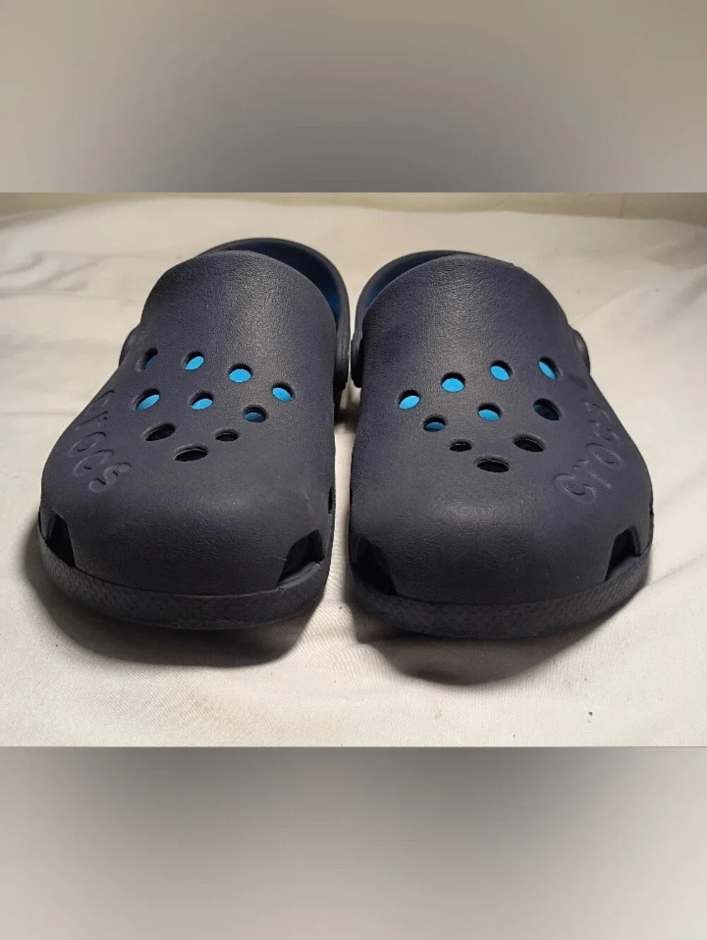 Crocs Kids' Electro Clog Navy / Electric Blue Size J1
